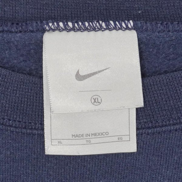 画像2: 00's NIKE ロゴ刺繍 スウェット "FADE NAVY" (2)
