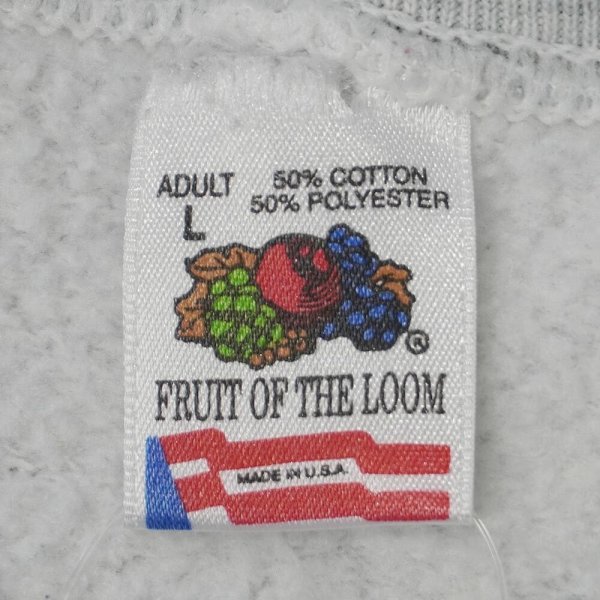 画像2: 90's Pug ドッグプリントスウェット "Fruit of the loom body / MADE IN USA" (2)