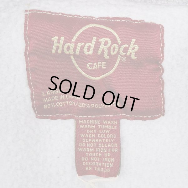 画像2: 00's Hard Rock CAFE ロゴプリントスウェットパーカー (2)