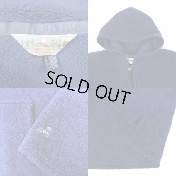 画像3: 90's EMS フリースフーディージャケット "MADE IN USA" (3)