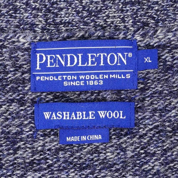 画像2: 00's PENDLETON ウールニット カーディガン (2)