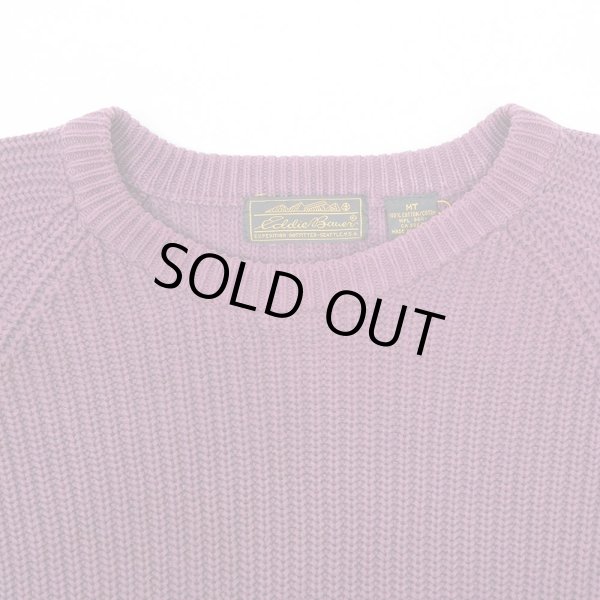 画像3: 80's Eddie Bauer コットンニット "黒タグ" (3)