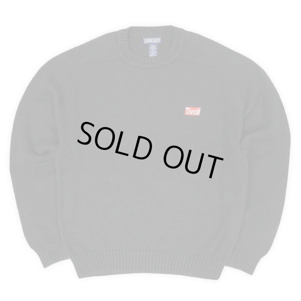 画像1: 90's LANDS' END コットンドリフターセーター "BLACK / MADE IN USA" (1)