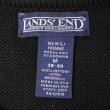 画像2: 90's LANDS' END コットンドリフターセーター "BLACK / MADE IN USA" (2)