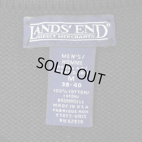 画像2: 90's LANDS' END コットンドリフターセーター "BLACK / MADE IN USA" (2)