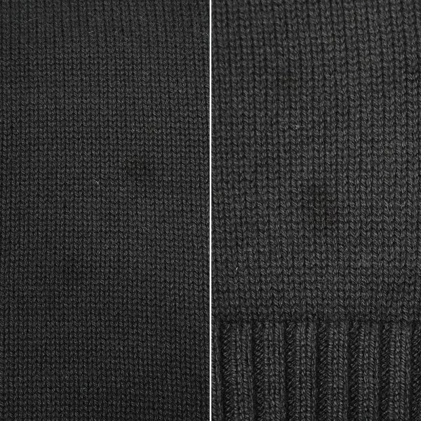 画像4: 90's LANDS' END コットンドリフターセーター "BLACK / MADE IN USA" (4)