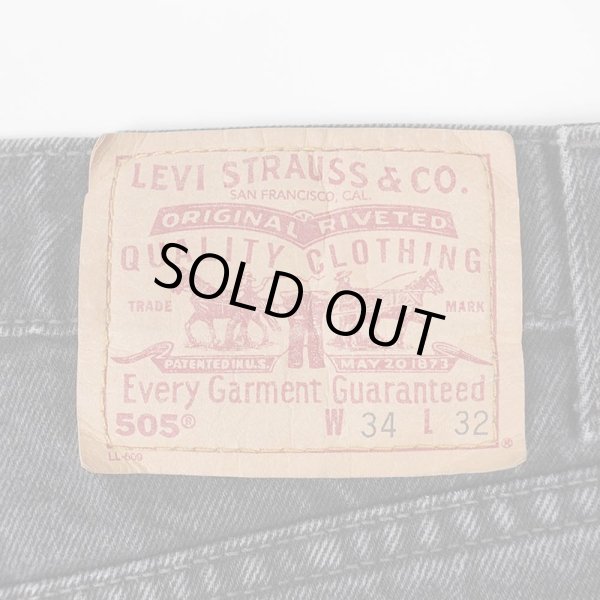 画像3: 90-00's Levi's 505 ブラックデニムパンツ (3)