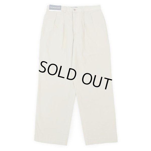 画像1: 90's Polo Ralph Lauren 2タック チノトラウザー "DEADSTOCK / STANTON PANT" (1)