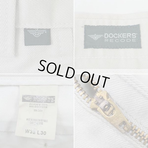 画像3: 00's DOCKERS 2タック チノトラウザー "DEADSTOCK / LIGHT BEIGH / W32 L30" (3)