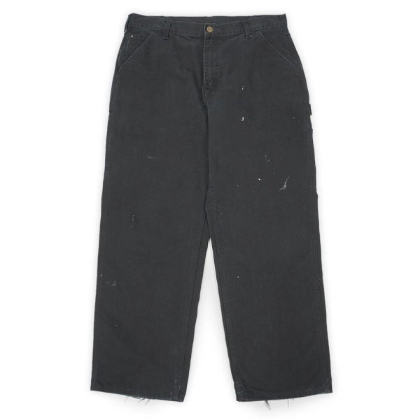 画像1: Early 00's Carhartt ダックペインターパンツ "B11 BLK / W36 L30" (1)