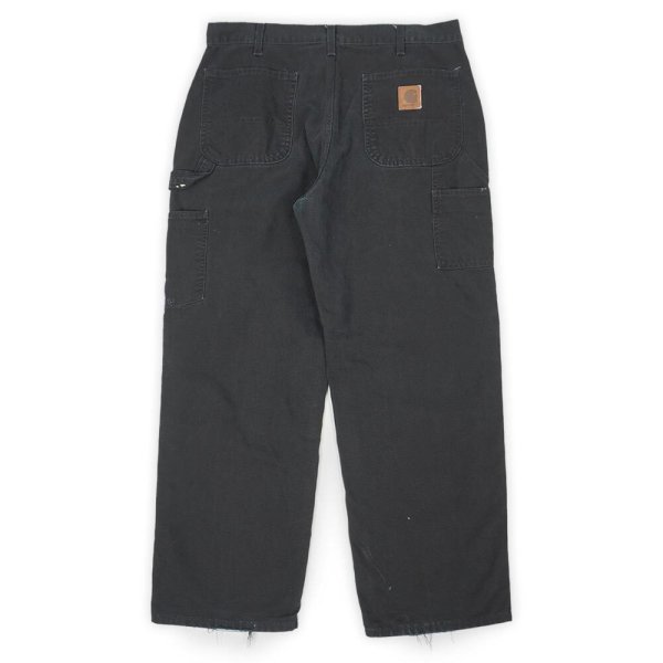 画像2: Early 00's Carhartt ダックペインターパンツ "B11 BLK / W36 L30" (2)
