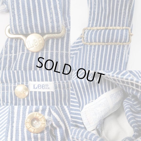 画像3: 70-80's Lee ヒッコリーストライプ オーバーオール "W34相当 / MADE IN USA" (3)