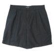 画像1: Early 00's DOCKERS 2タック コットンリネンショーツ "BLACK / W36" (1)