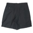 画像2: Early 00's DOCKERS 2タック コットンリネンショーツ "BLACK / W36" (2)
