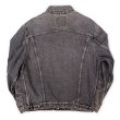 画像2: 90's Euro Levi's 70503 先染めブラックデニムジャケット (2)