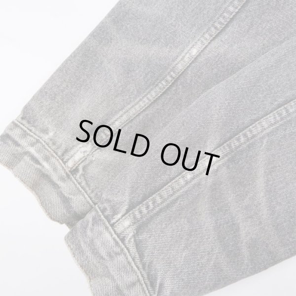 画像4: 90's Euro Levi's 70503 先染めブラックデニムジャケット (4)