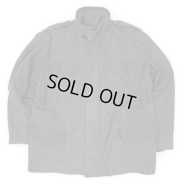 画像1: 90's ALPHA INDUSTRIES M-65 フィールドジャケット "FADE BLACK / MADE IN USA" (1)