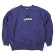 画像1: 90's adidas ナイロンプルオーバー "NAVY" (1)