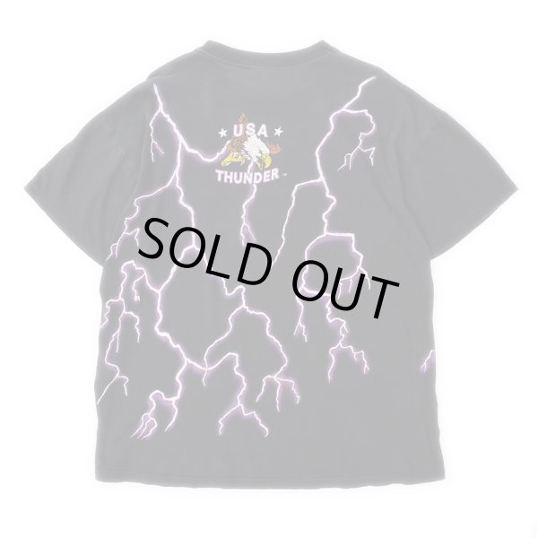 画像2: 90's AMERICAN THUNDER オーバープリントTシャツ #3 "FEEL THE WIND" (2)