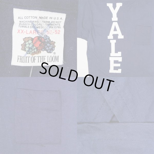 画像2: 70's YALE ポケットTシャツ "DEADSTOCK / MADE IN USA" (2)