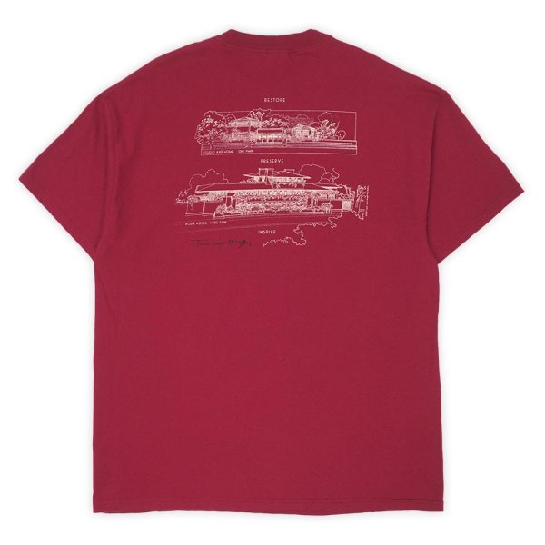 画像1: 00's Frank Lloyd Wright 両面プリントTシャツ (1)