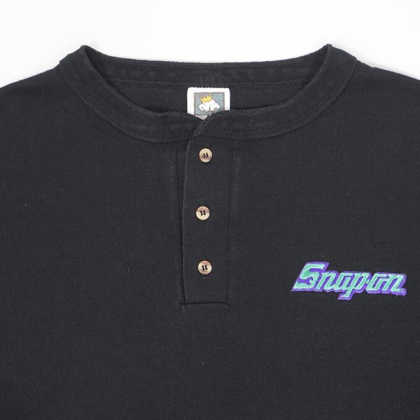 画像3: 90's Snap-on L/S ヘンリーネック カットソー "MADE IN USA" (3)