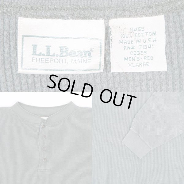 画像3: 90's L.L.BEAN L/S ヘンリーネックカットソー “MADE IN USA” (3)