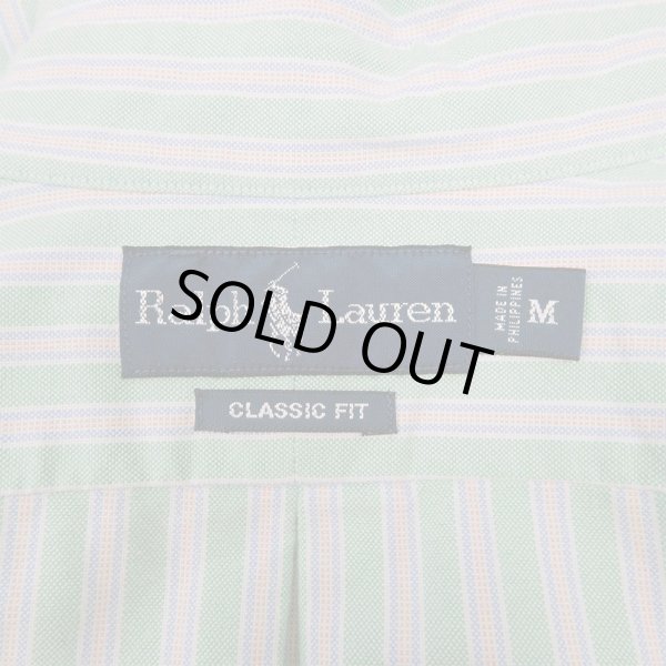 画像3: 90's Polo Ralph Lauren マルチストライプ柄 ボタンダウンシャツ (3)