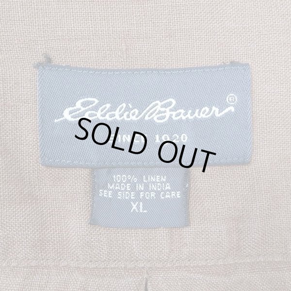 画像2: 00's Eddie Bauer S/S リネンシャツ (2)