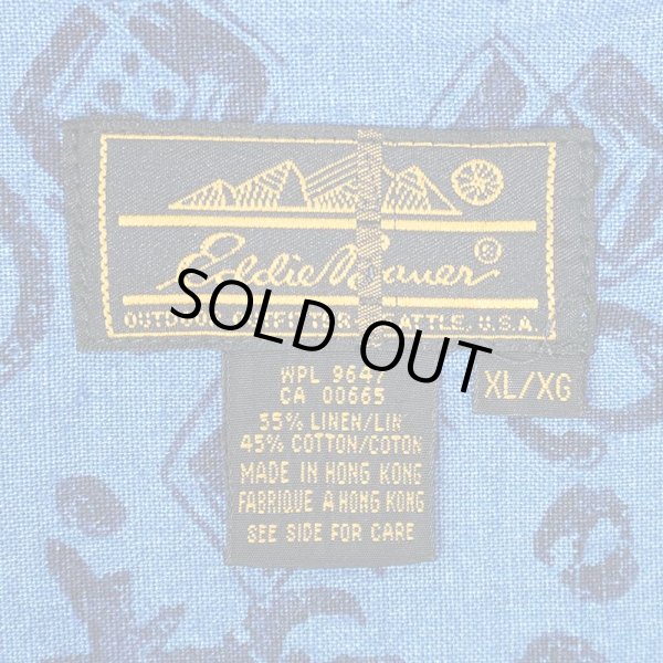 画像2: 80's Eddie Bauer S/S レギュラーカラーシャツ "黒タグ" (2)