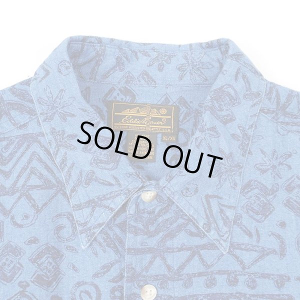 画像3: 80's Eddie Bauer S/S レギュラーカラーシャツ "黒タグ" (3)