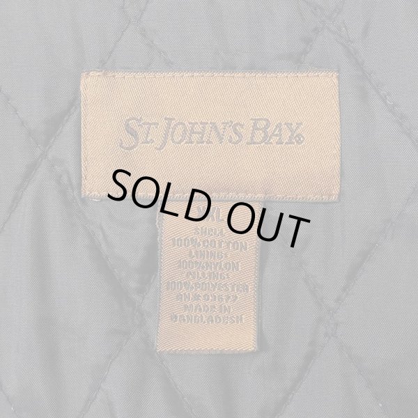 画像2: 90's ST.JOHN'S BAY キルティングライナー ネルシャツ "BLACK Plaid" (2)