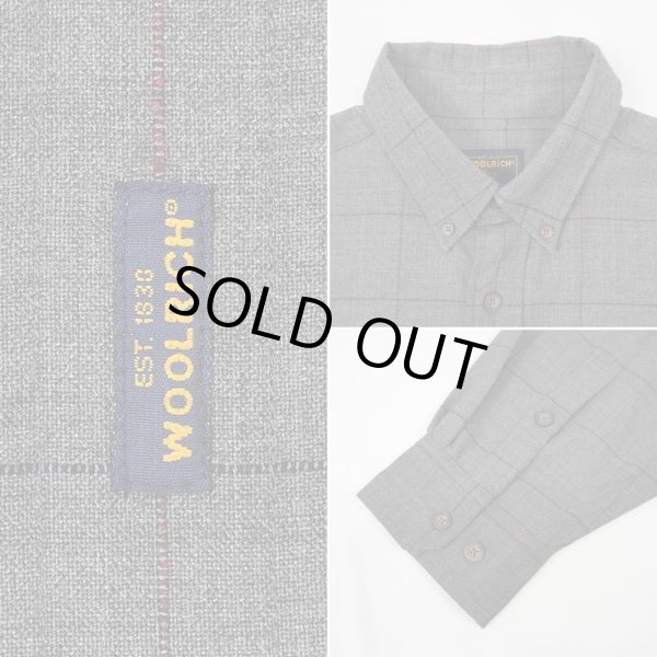 画像4: 90's Woolrich ウール ボタンダウンシャツ (4)