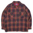 画像1: 60's Pendleton オープンカラー ウールシャツ "NAVY Plaid" (1)