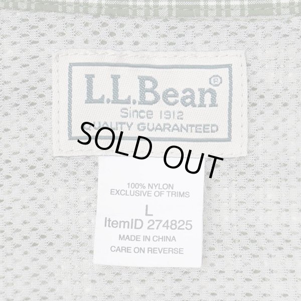 画像2: 00's L.L.Bean S/S シアサッカー フィッシングシャツ (2)