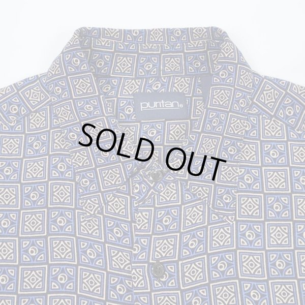 画像3: 90's Puritan S/S 総柄 レーヨンシャツ (3)