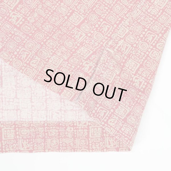 画像5: 00's L.L.Bean 総柄 S/S オープンカラーシャツ "RED BASE" (5)