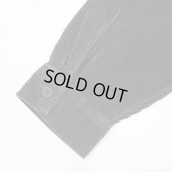 画像4: 90's HIGH SIERRA フルジップ 太畝コーデュロイシャツ “BLACK” (4)