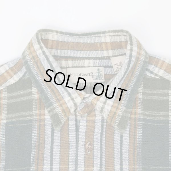 画像3: 00's FIELD MASTER ヘビーネルシャツ “Green Plaid” (3)