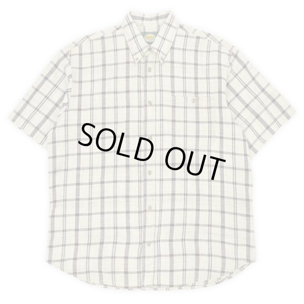 画像1: 00's Cabela's S/S ボタンダウンシャツ “Dark Brown Plaid” (1)