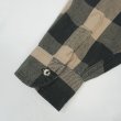 画像4: 90's ST JOHN'S BAY ブロックチェック柄 ヘビーネルシャツ "BLACK × BEIGE" (4)