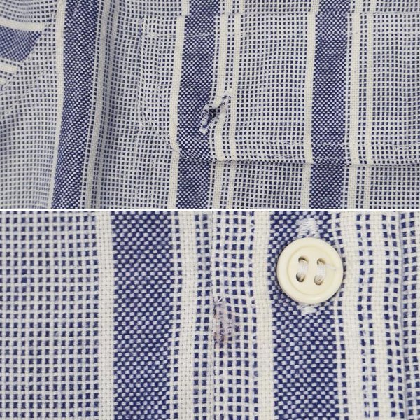 画像4: 80's Levi's マルチストライプ柄 S/S レギュラーカラーシャツ "SILVER LABEL" (4)