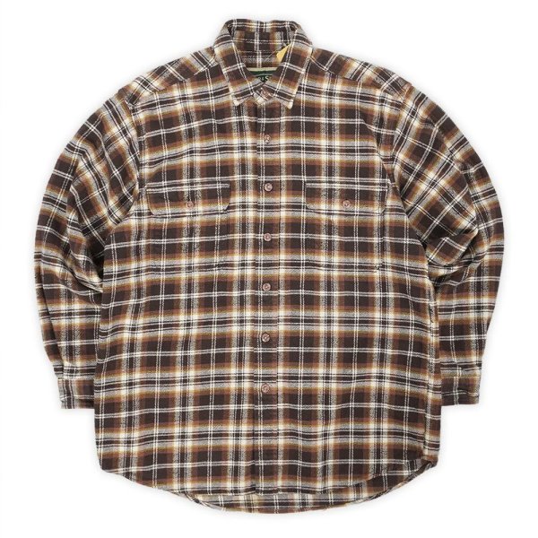 画像1: 00's Field & Stream ヘビーネルシャツ "Brown Plaid" (1)