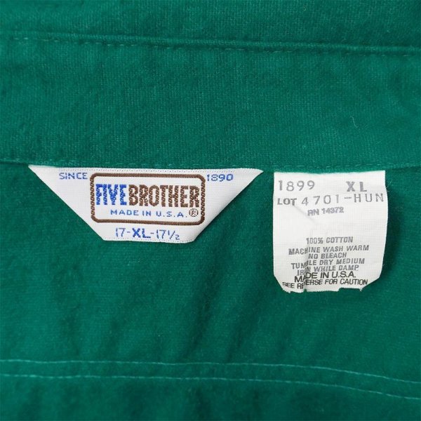 画像2: 80's FIVE BROTHER シャモアクロスワークシャツ "MADE IN USA / DEADSTOCK" (2)