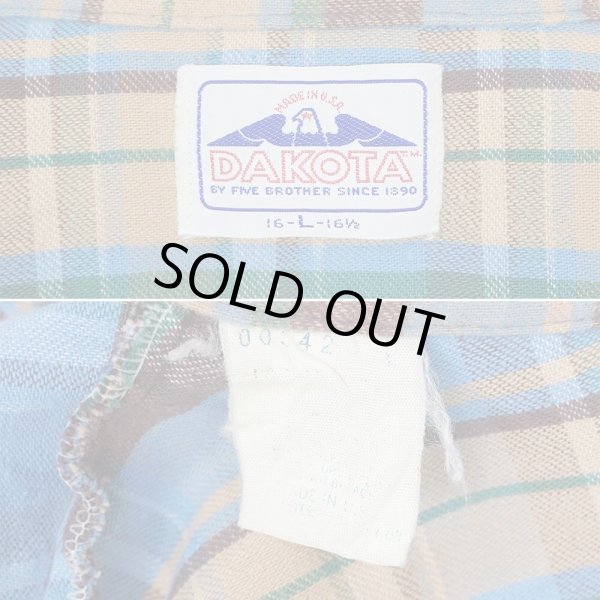 画像2: 80-90's DAKOTA by FIVE BROTHER フランネル ウエスタンシャツ "MADE IN USA" (2)