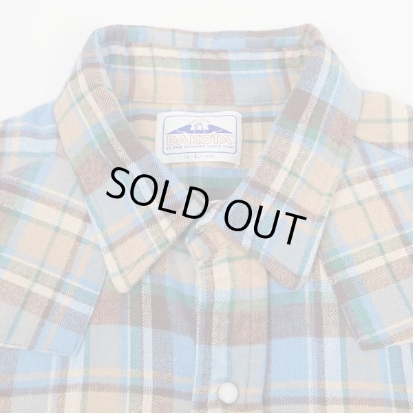 画像3: 80-90's DAKOTA by FIVE BROTHER フランネル ウエスタンシャツ "MADE IN USA" (3)