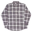 画像1: 90's TOWNCRAFT フランネルシャツ "White×Gray Plaid / DEADSTOCK" (1)