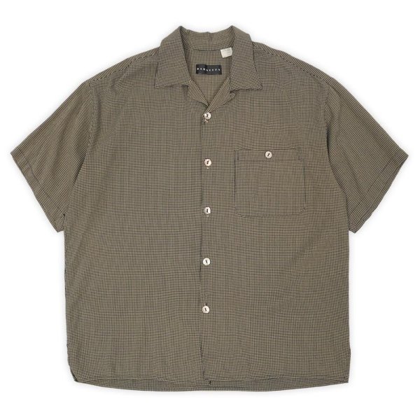 画像1: 90's BARACUTA S/S レーヨンオープンカラーシャツ "MADE IN USA" (1)