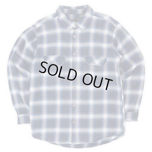 画像1: 00's FIELD & STREAM ヘビーネルシャツ "Blue Ombre Plaid" (1)