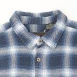 画像3: 00's FIELD & STREAM ヘビーネルシャツ "Blue Ombre Plaid" (3)